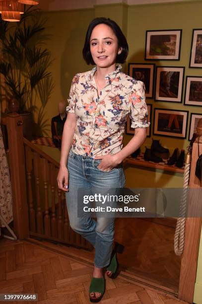 Lydia Leonard attends Yolke x Penelope Chilvers SS22 collaboration launch party at the London Duke St Store on May 18, 2022 in London, England.