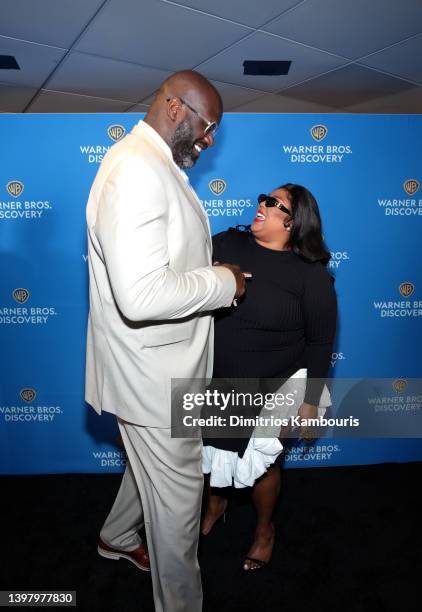 Shaquille O'Neal, Inside the NBA, Turner Sports and Lizzo, untitled Lizzo documentary on HBO Max attend the Warner Bros. Discovery Upfront 2022...