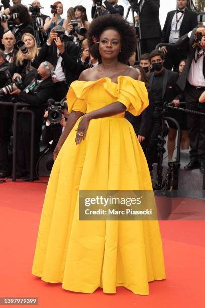 Actress Viola Davis attends the screening of "Top Gun: Maverick" during the 75th annual Cannes film festival at Palais des Festivals on May 18, 2022...