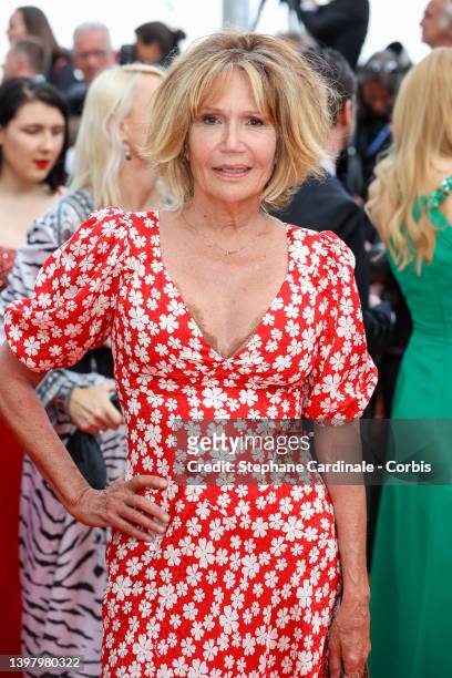 Clementine Celarie attends the screening of "Top Gun: Maverick" during the 75th annual Cannes film festival at Palais des Festivals on May 18, 2022...
