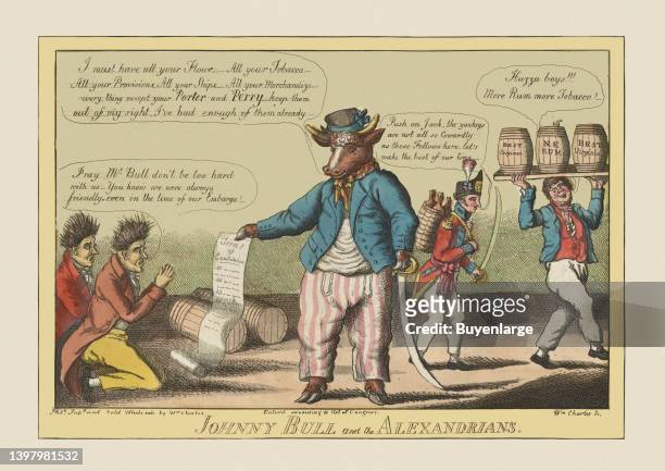 The citizens of Alexandria, Virginia, are ridiculed in this scene for their lack of serious resistance against the British seizure of the city in...