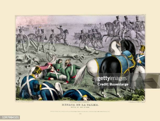 Resaca de La Palma--Battle of May 9th, 1846 / Kelloggs & Thayer ; E.B. & E.C. Kellogg, Hartford, Conn. ; D. Needham, Buffalo. Artist Elijah Chapman...