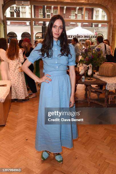 Ellen Gibbons attends Yolke x Penelope Chilvers SS22 collaboration launch party athe London Duke St Store on May 18, 2022 in London, England.