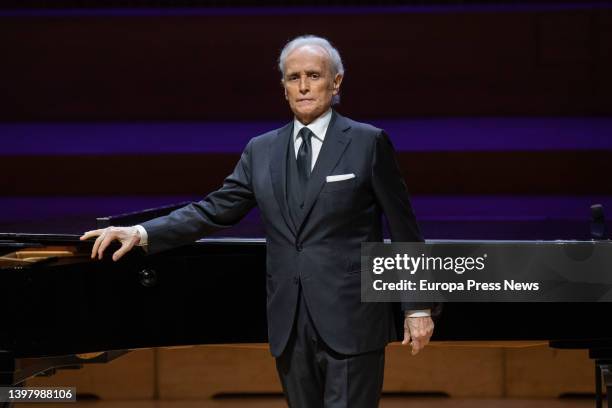 Singer Josep Carreras during the benefit concert of the Fundacio Montserrat Caballe at the Barcelona Auditorium, on 18 May, 2022 in Barcelona,...