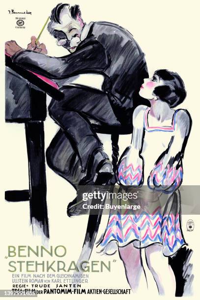 Benno Stehkragen" is a 1927 German silent film. The main character is an uptight man or a starched collar. Artist Joseph Fenneker, 1927