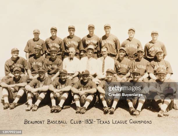 Beaumont Baseball Club 1932 - Texas League Champions" was a minor league team which happen to include Hank Greenberg when he was improving his...