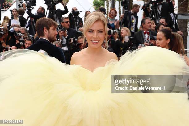 Galina Antonova attends the screening of "Top Gun: Maverick" during the 75th annual Cannes film festival at Palais des Festivals on May 18, 2022 in...