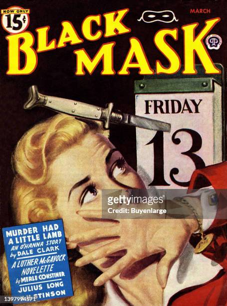 Black Mask V26#11 . Artist Gloria Stoll, 1945