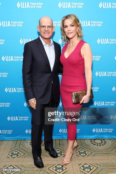 Scott Greenstein and Megyn Kelly attend the UJA-Federation of New York's 2022 Music Visionary of the Year Award luncheon honoring Scott Greenstein,...