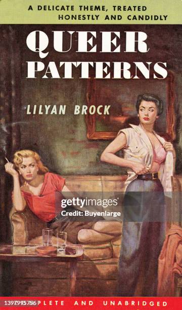 Book cover art to a "pulp" paperback that focused on lesbian or gay love as the subject matter. 1951