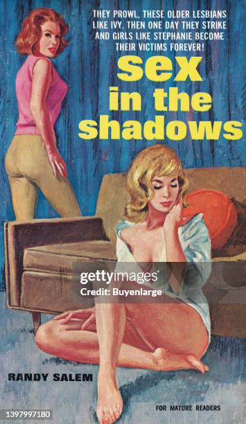 Book cover art to a "pulp" paperback that focused on lesbian or gay love as the subject matter. Artist unknown, 1965