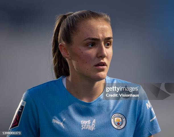 Georgia Stanway of Manchester City during the Barclays FA Women's Super League match between Manchester City Women and Birmingham City Women at...