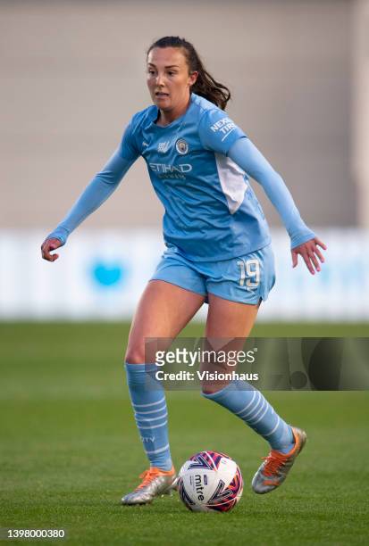 Caroline Weir of Manchester City in action during the Barclays FA Women's Super League match between Manchester City Women and Birmingham City Women...