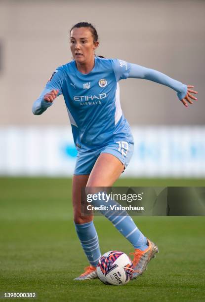 Caroline Weir of Manchester City in action during the Barclays FA Women's Super League match between Manchester City Women and Birmingham City Women...