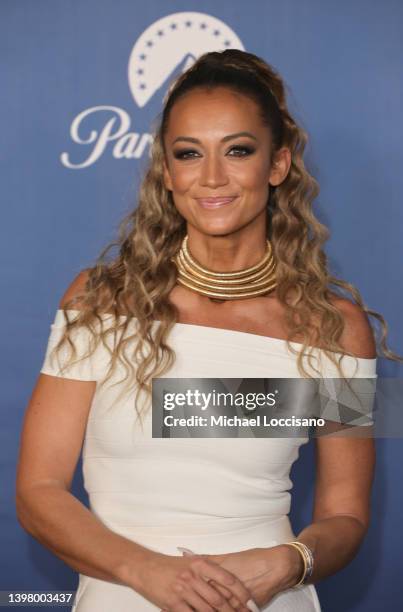 Kate Abdo attends the 2022 Paramount Upfront at 666 Madison Avenue on May 18, 2022 in New York City.