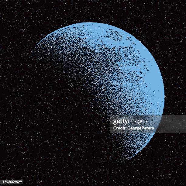 mondfinsternis - sternenhimmel stock-grafiken, -clipart, -cartoons und -symbole