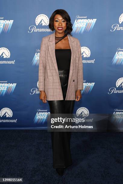 Amanda Warren attends the 2022 Paramount Upfront at 666 Madison Avenue on May 18, 2022 in New York City.