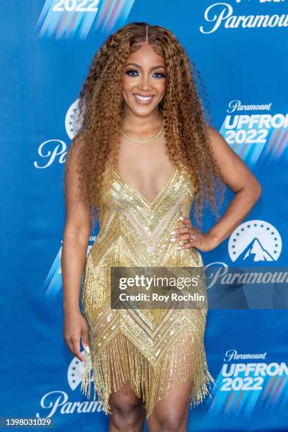 Mickey Guyton attends the 2022 Paramount Upfront at 666 Madison Avenue on May 18, 2022 in New York City.