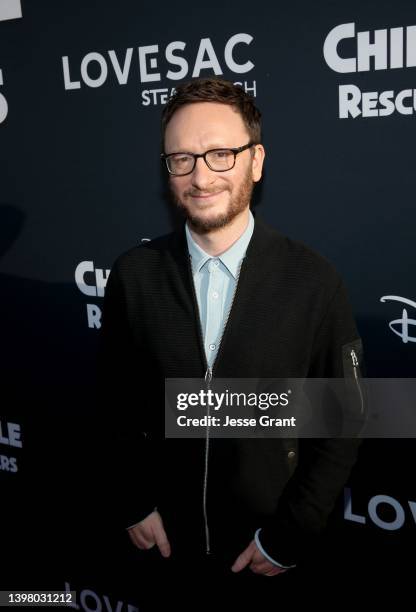 Akiva Schaffer attends the 'Chip 'N Dale: Rescue Rangers' premiere at El Capitan Theatre in Hollywood, California on May 18, 2022.