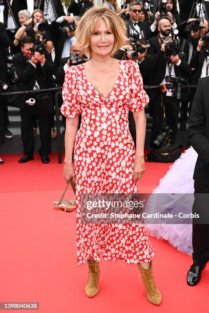Clementine Celarie attends the screening of "Top Gun: Maverick" during the 75th annual Cannes film festival at Palais des Festivals on May 18, 2022...