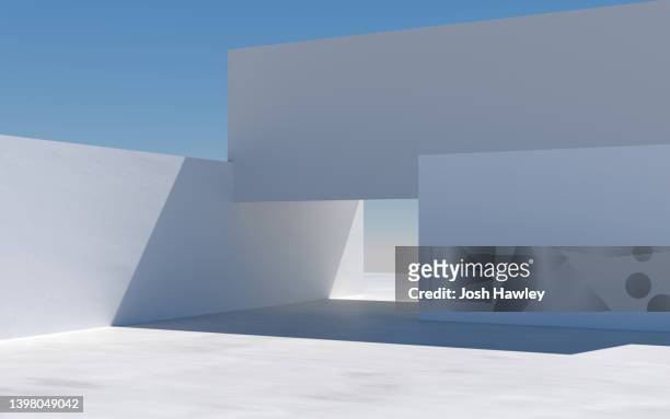 3d rendering architectural background - architecture abstract stock pictures, royalty-free photos & images