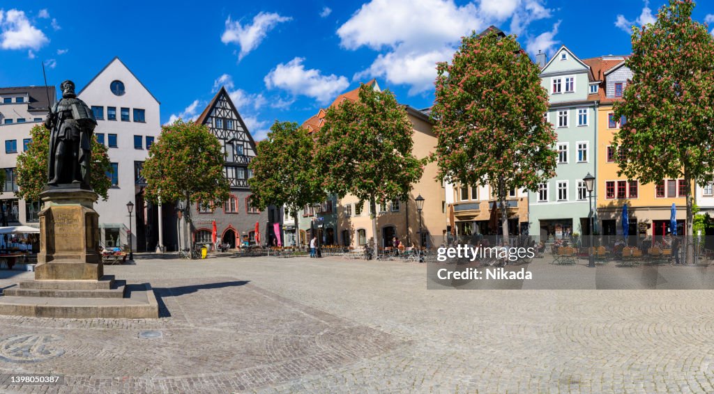 Market square in Jena, Germany