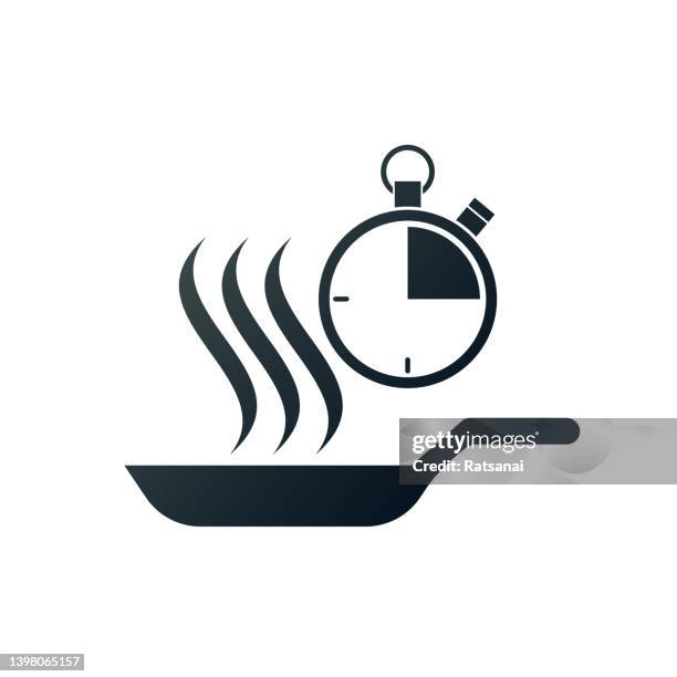 cooking time - number plate stock illustrations
