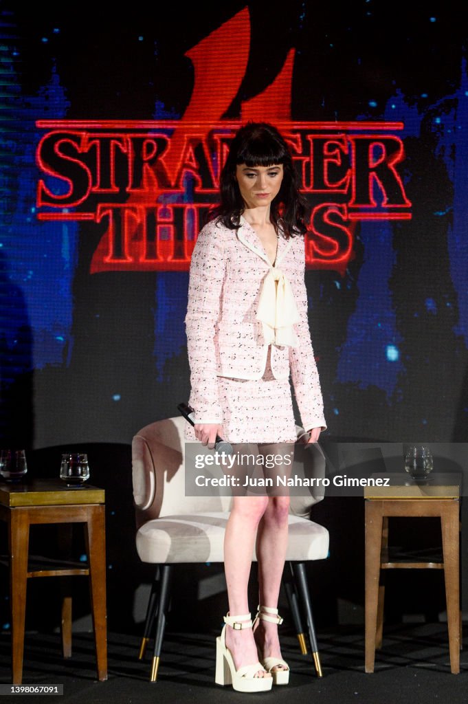 Netflix's "Stranger Things" 4 Season Press Conference In Madrid