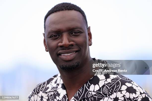 Omar Sy attends the photocall for "Tirailleurs" during the 75th annual Cannes film festival at Palais des Festivals on May 19, 2022 in Cannes, France.