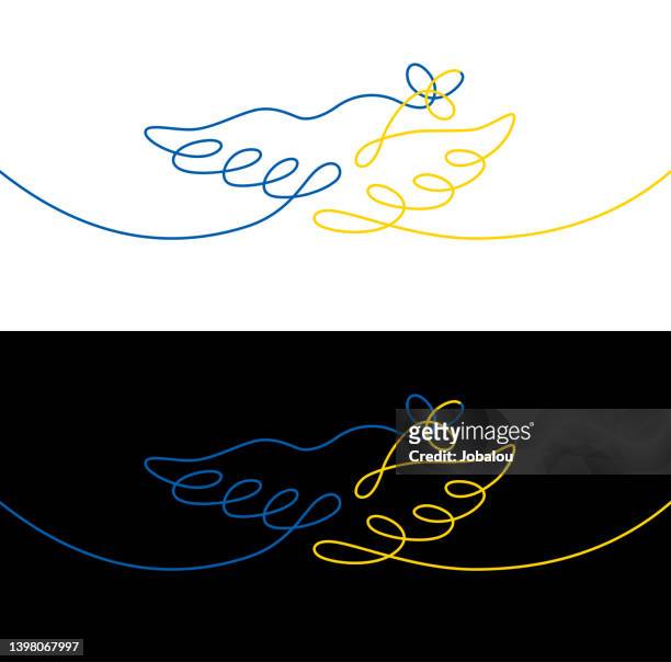 fliegende einfache linie taube für den frieden in der ukraine - free bible image stock-grafiken, -clipart, -cartoons und -symbole