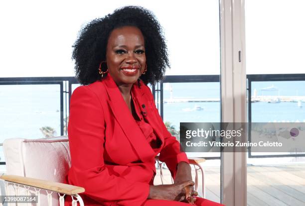 Viola Davis attends Kering "Women In Motion" Talk during 75th Cannes Film Festival 2022 at Majestic Barrière on May 19, 2022 in Cannes, France.