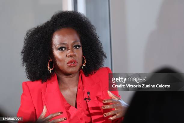 Viola Davis attends Kering "Women In Motion" Talk during 75th Cannes Film Festival 2022 at Majestic Barrière on May 19, 2022 in Cannes, France.