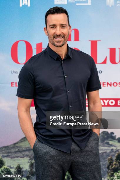 The actor Pablo Puyol at the photocall of the film 'En otro lugar', at the Academia de Cine, on 19 May, 2022 in Madrid, Spain. This romantic comedy,...