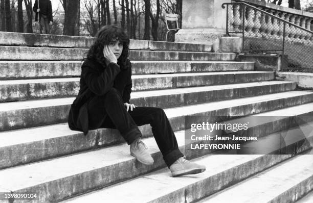 Portrait de l'actrice Maria Schneider, en février 1978.