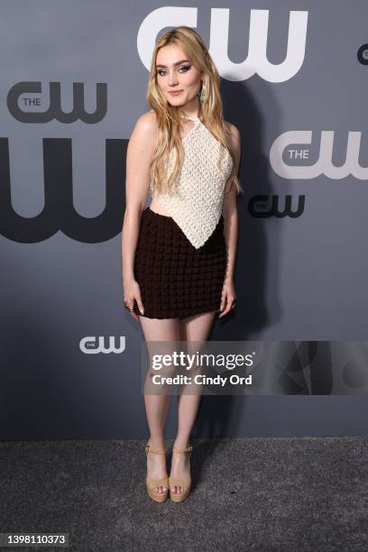 Meg Donnelly attends the 2022 CW Upfront at New York City Center on May 19, 2022 in New York City.