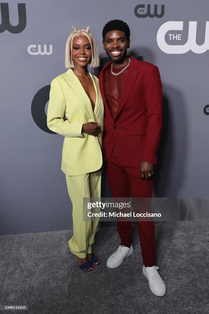 Ashleigh Murray and Tian Richards attend the 2022 CW Upfront at New