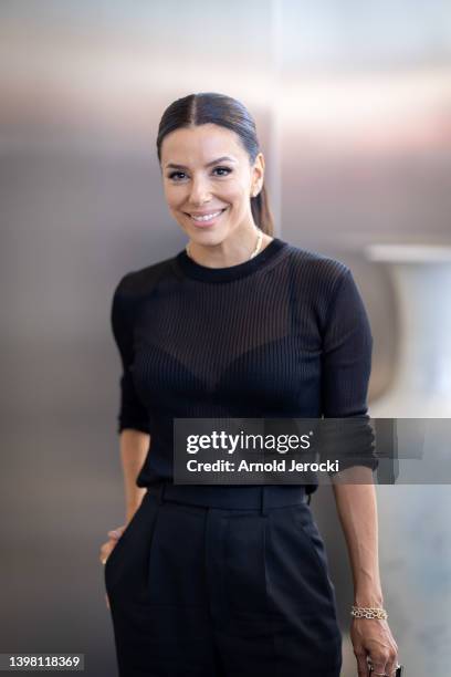 Eva Longoria is seen at the Martinez Hotel during the 75th annual Cannes film festival on May 19, 2022 in Cannes, France.