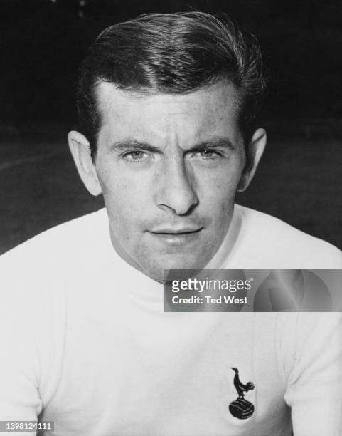 Portrait of English professional footballer Alan Mullery, Midfielder for Tottenham Hotspur Football Club on 11th December 1969 at the White Hart Lane...