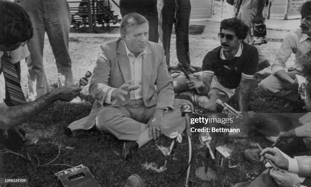 George Steinbrenner Talks To The Press