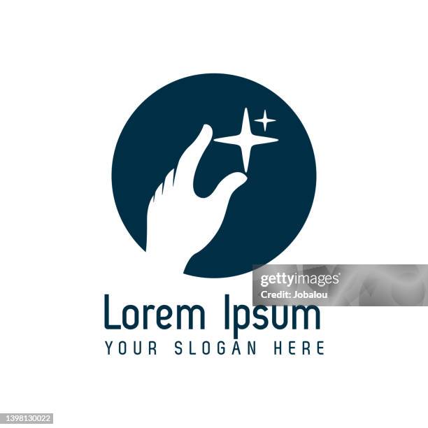 stockillustraties, clipart, cartoons en iconen met reach the goal symbol design brand - grijpen