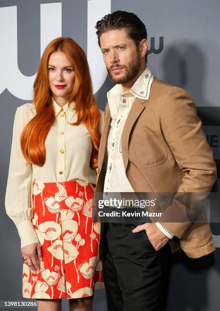 Danneel Ackles and Jensen Ackles attend The CW Network's 2022 Upfront Arrivals at New York City Center on May 19, 2022 in New York City.