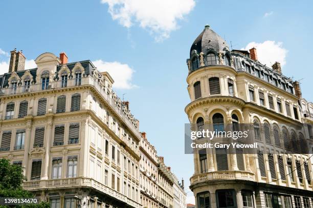 traditional townhouses in lyon - 里昂 法國 個照片及圖片檔