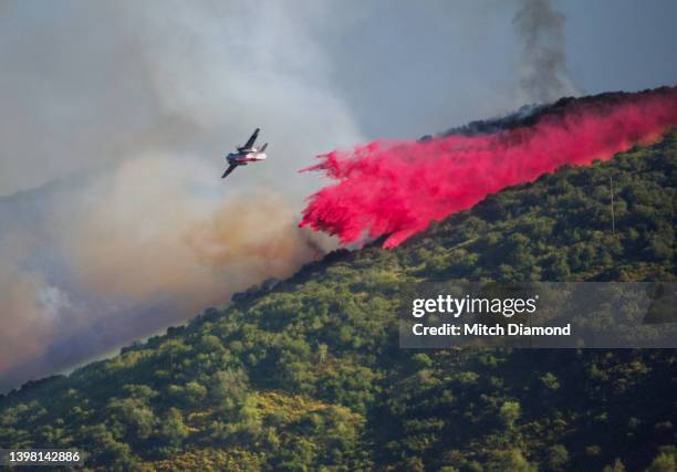 airplane fighting fire - fire retardant stock pictures, royalty-free photos & images