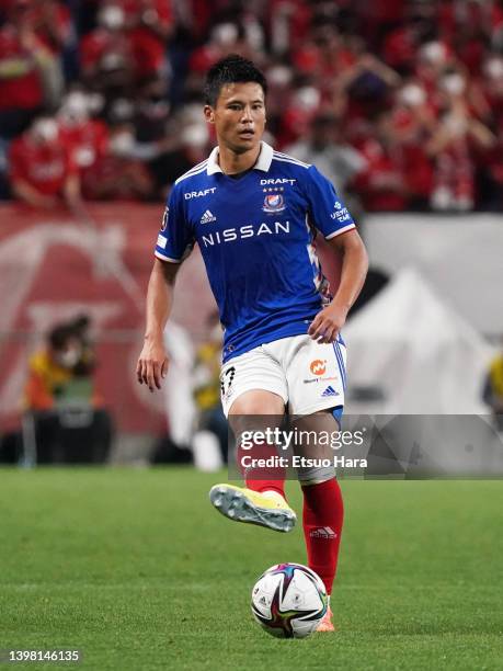 Ryo Miyaichi of Yokohama F.Marinos in action during the J.LEAGUE Meiji Yasuda J1 11th Sec. Match between Urawa Red Diamonds and Yokohama F･Marinos at...