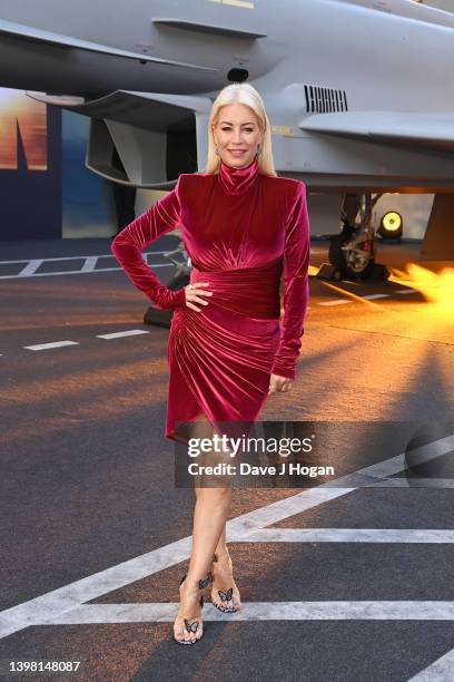 Denise Van Outen attends the "Top Gun: Maverick" Royal Film Performance at Leicester Square on May 19, 2022 in London, England.