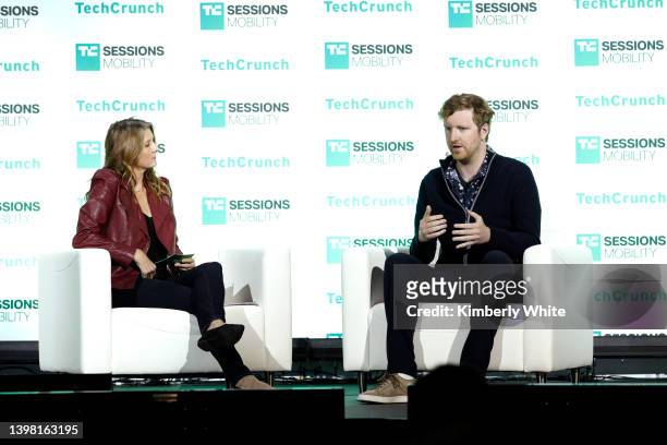 TechCrunch Senior Reporter Kirsten Korosec and Austin Russell, Founder & CEO of Luminar, speak onstage at TC Sessions: Mobility on May 19, 2022 in...