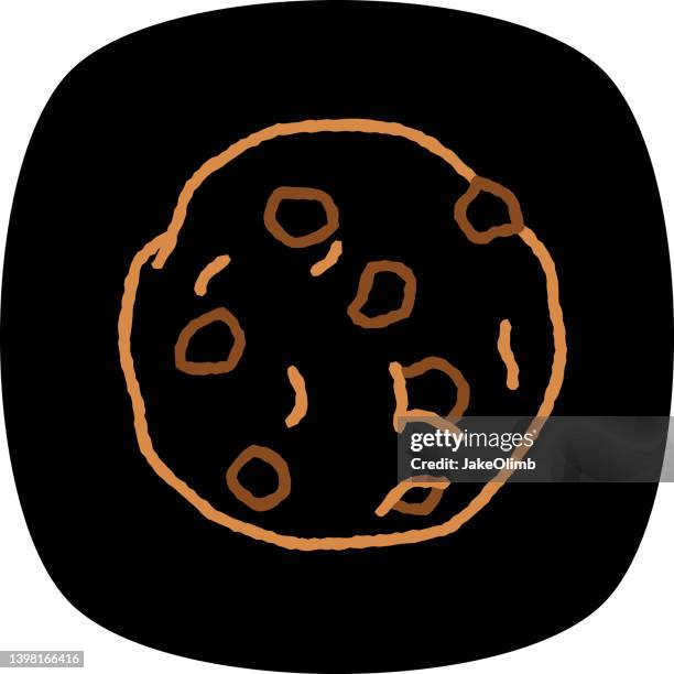 cookie doodle 3 - cookie texture stock illustrations