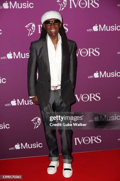 Nile Rodgers attends The Ivor Novello Awards 2022 at The Grosvenor House Hotel on May 19, 2022 in London, England.