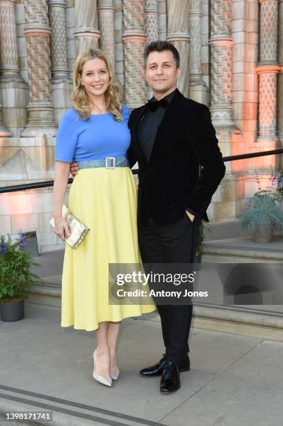 Rachel Riley and Pasha Kovalev attend the Tusk Ball 2022 at the Natural History Museum in honour of African conservation on May 19, 2022 in London,...