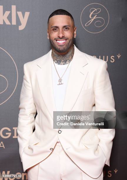Nicky Jam attends the photocall for the Global Gift Gala during the 75th annual Cannes film festival at JW Marriott on May 19, 2022 in Cannes, France.